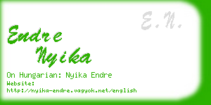 endre nyika business card